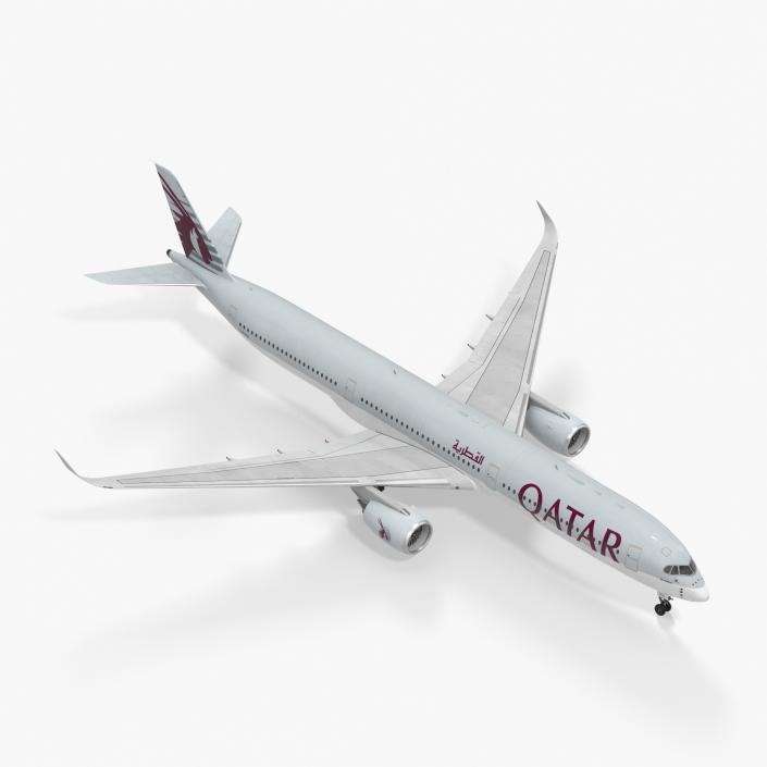 Airbus A350-1000 Qatar 3D