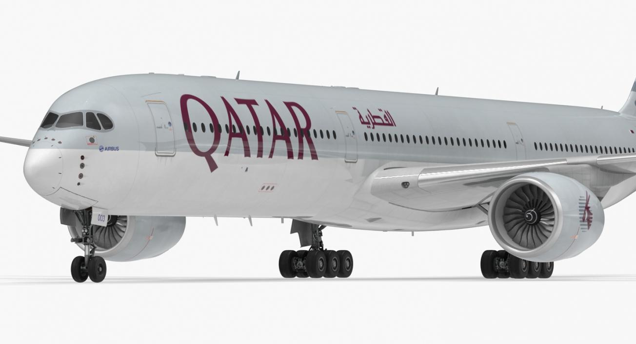 Airbus A350-1000 Qatar 3D