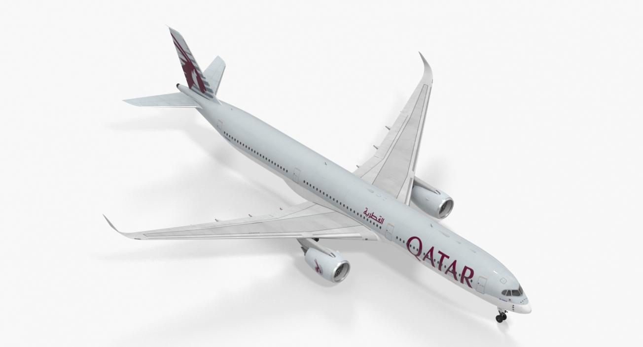 Airbus A350-1000 Qatar 3D