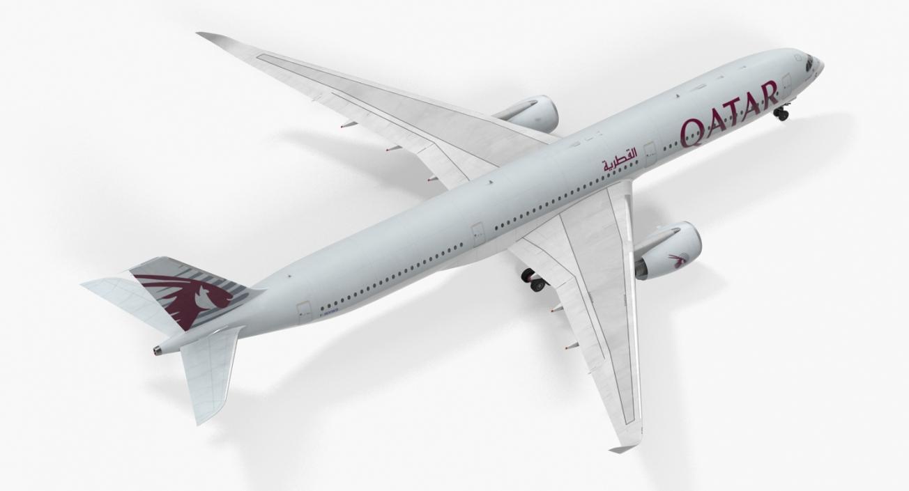 Airbus A350-1000 Qatar 3D