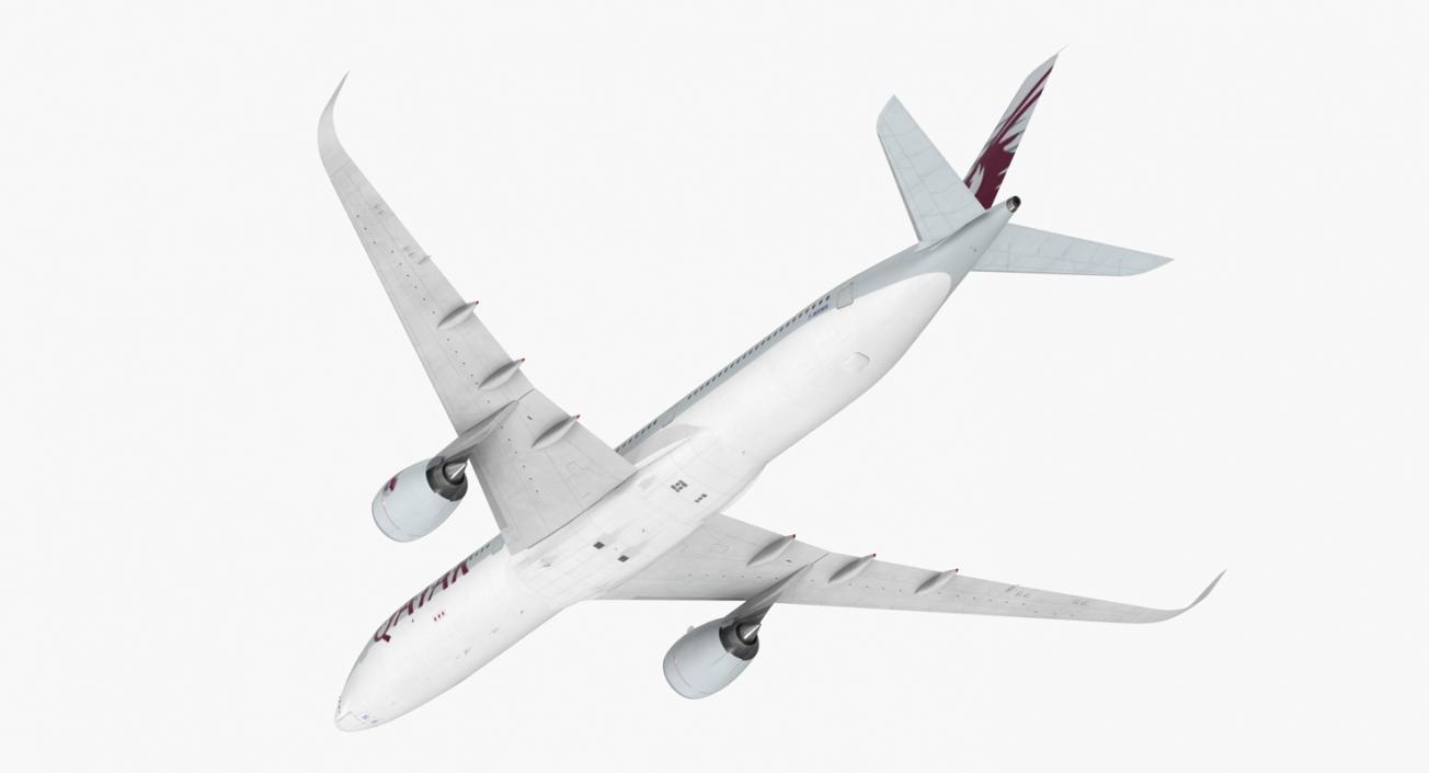 Airbus A350-1000 Qatar 3D