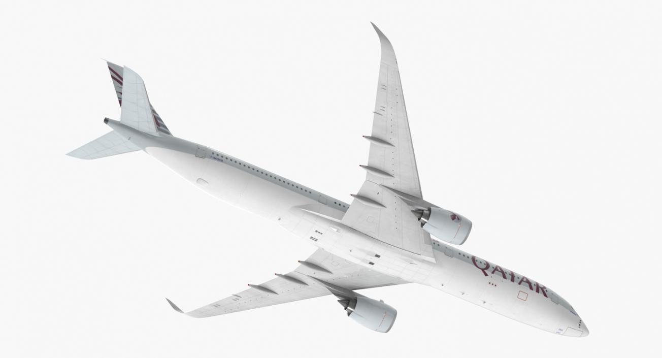 Airbus A350-1000 Qatar 3D