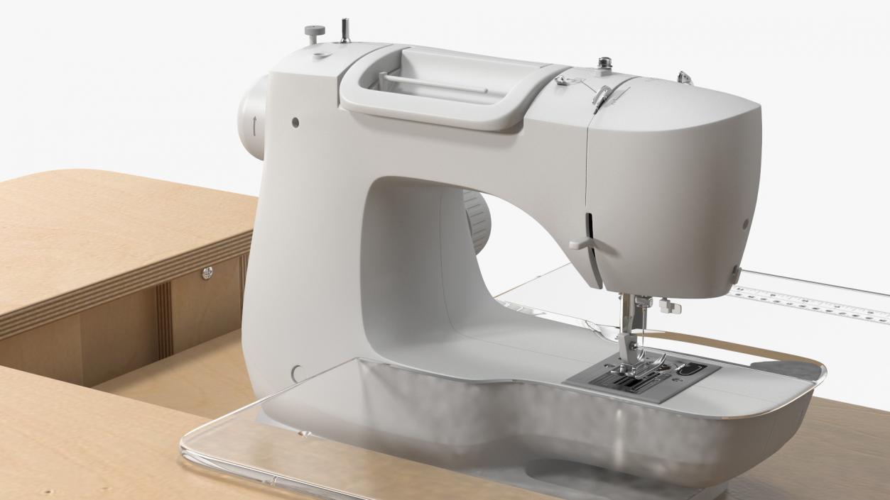 3D Horn Elements Sewing Table Unit Rigged model