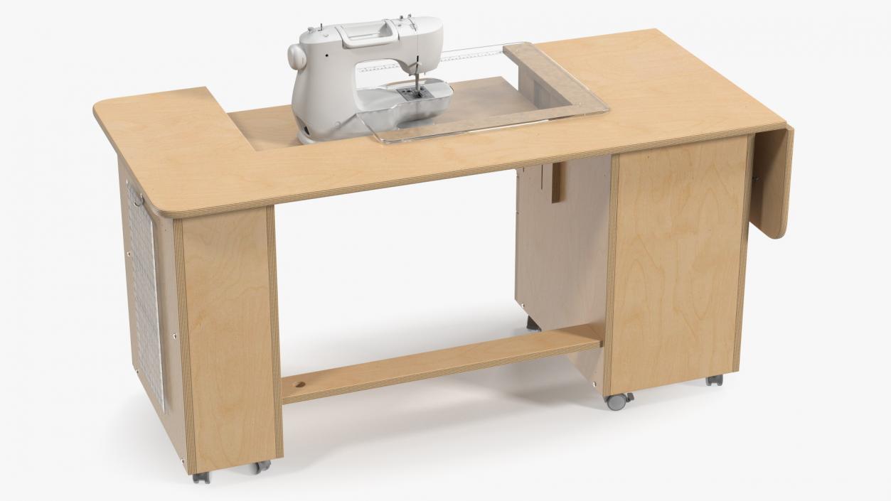 3D Horn Elements Sewing Table Unit Rigged model