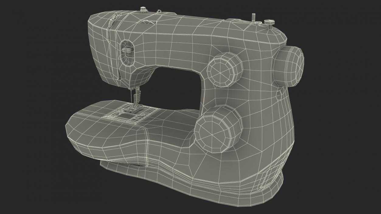 3D Horn Elements Sewing Table Unit Rigged model