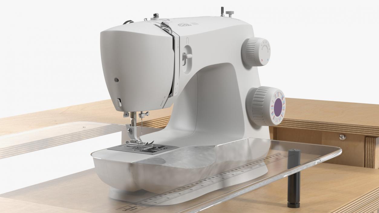 3D Horn Elements Sewing Table Unit Rigged model