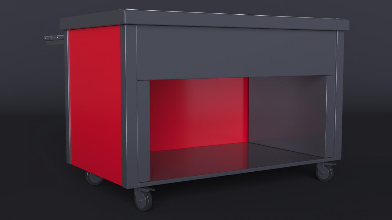 3D model Counter Self Service Line