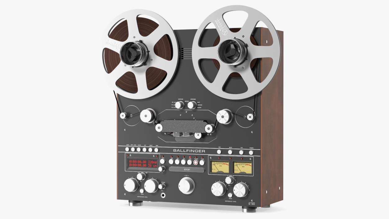 Open Reel Tape Machine M 063 H5 Black 3D