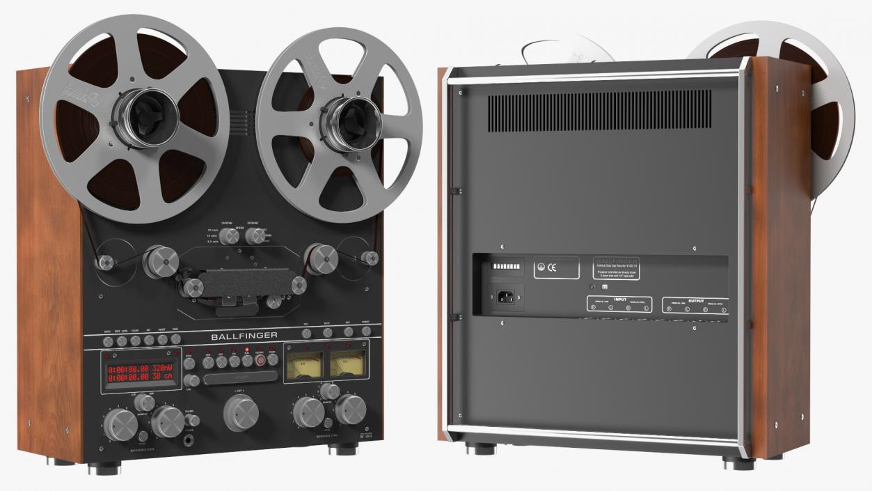 Open Reel Tape Machine M 063 H5 Black 3D