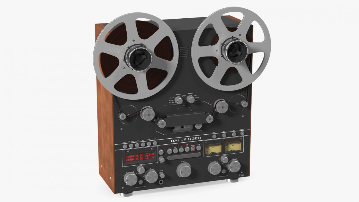 Open Reel Tape Machine M 063 H5 Black 3D