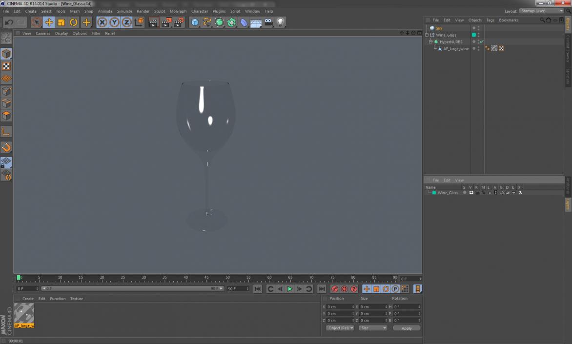 3D model Wine Glass