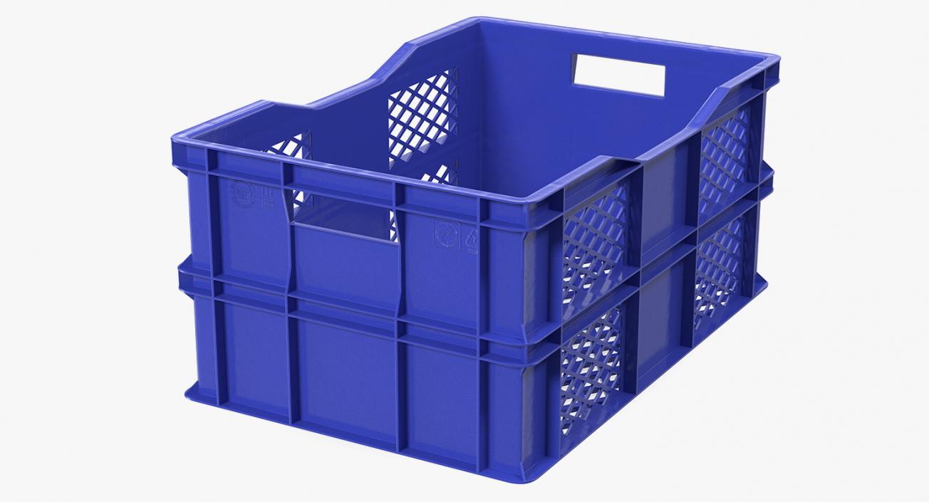 3D model Vegetable Square Plastic Crate