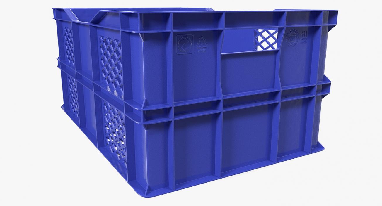 3D model Vegetable Square Plastic Crate