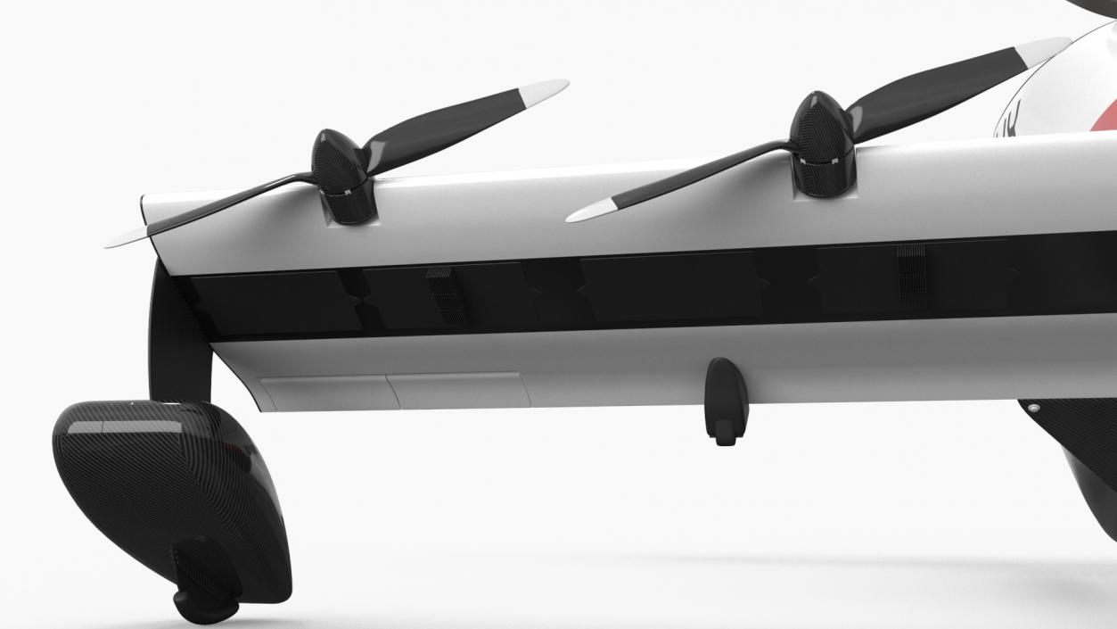 Helix Pivotal Electric VTOL Aircraft Rigged for Cinema 4D 3D