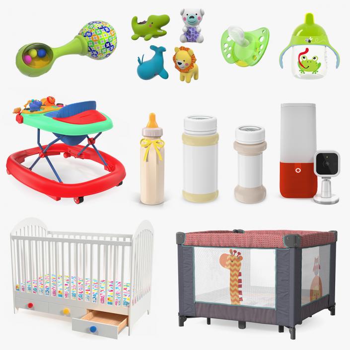 3D Childcare Products Collection 7