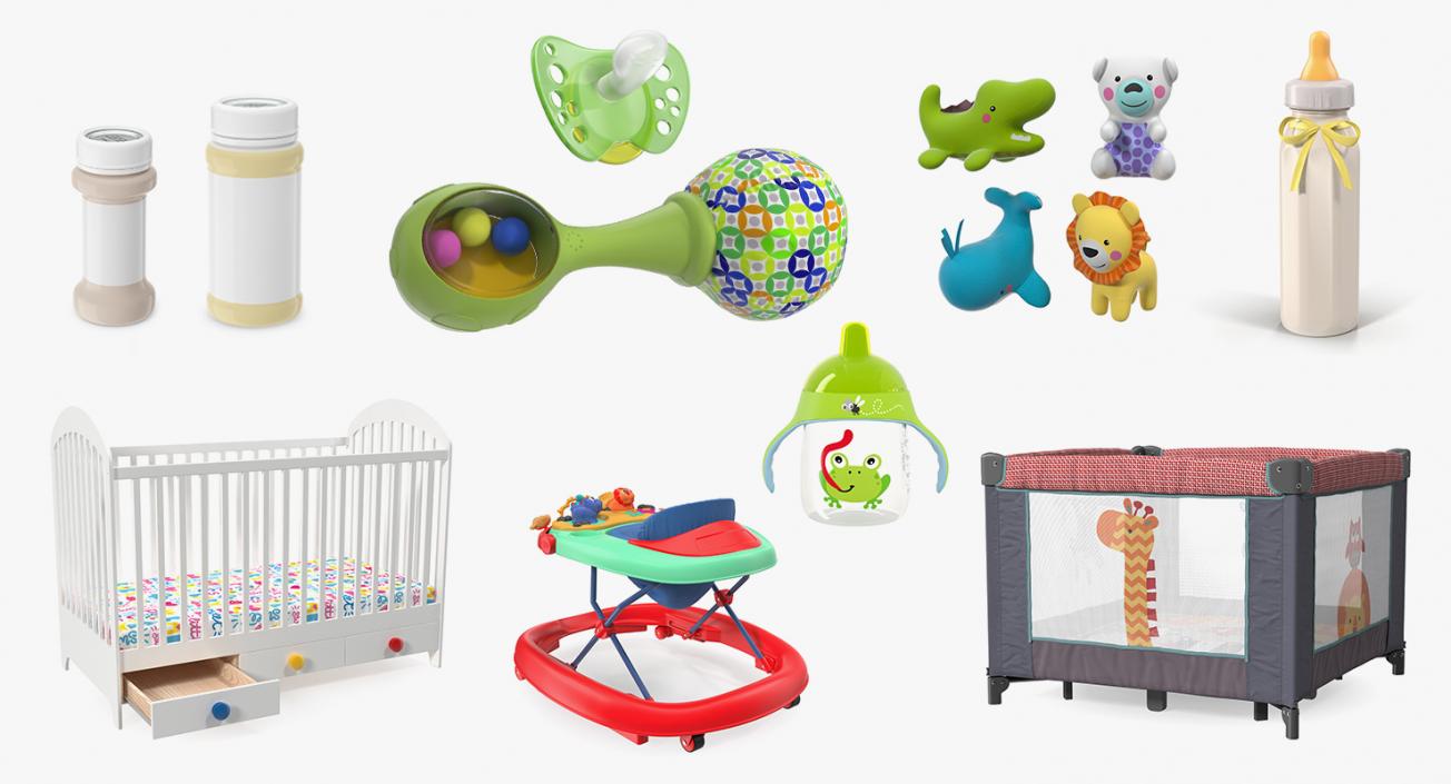 3D Childcare Products Collection 7