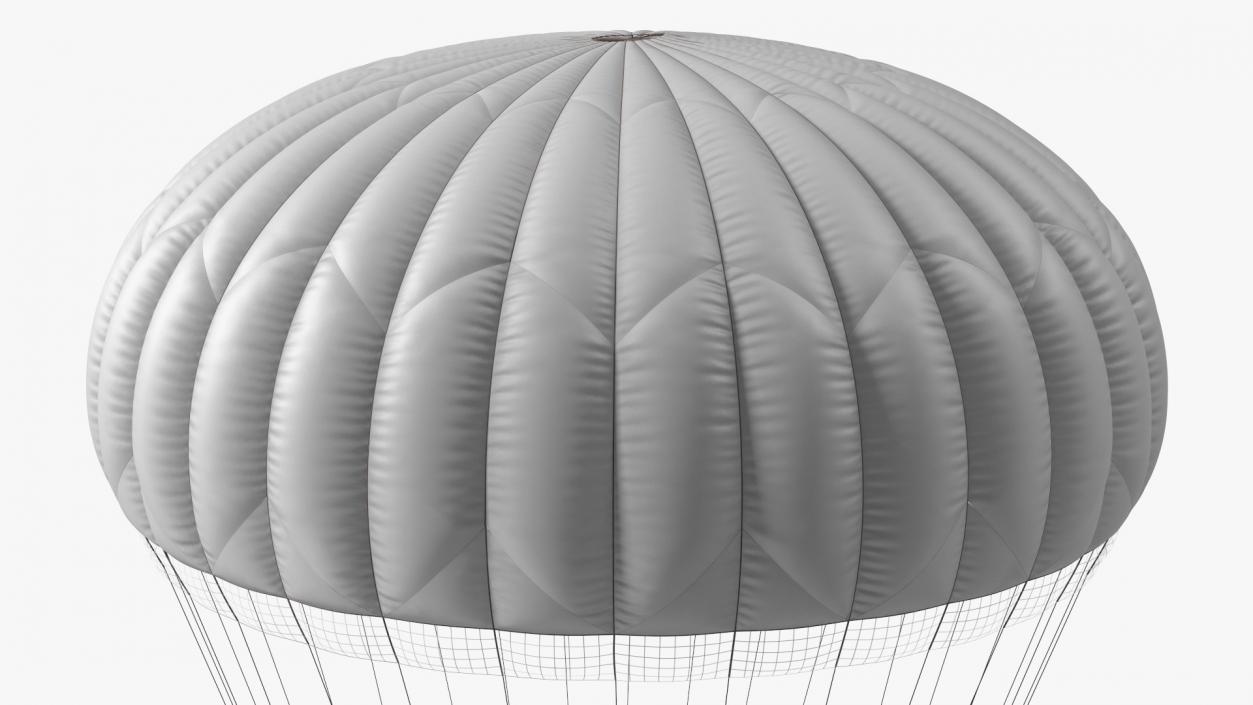 Dome Gray Parachute 3D model