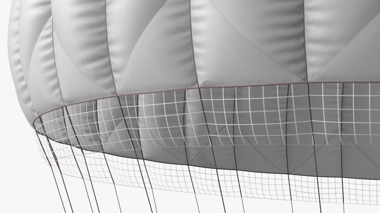 Dome Gray Parachute 3D model