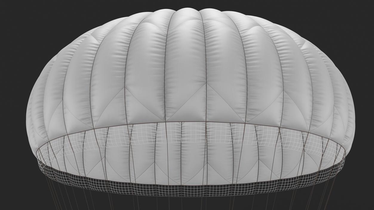 Dome Gray Parachute 3D model