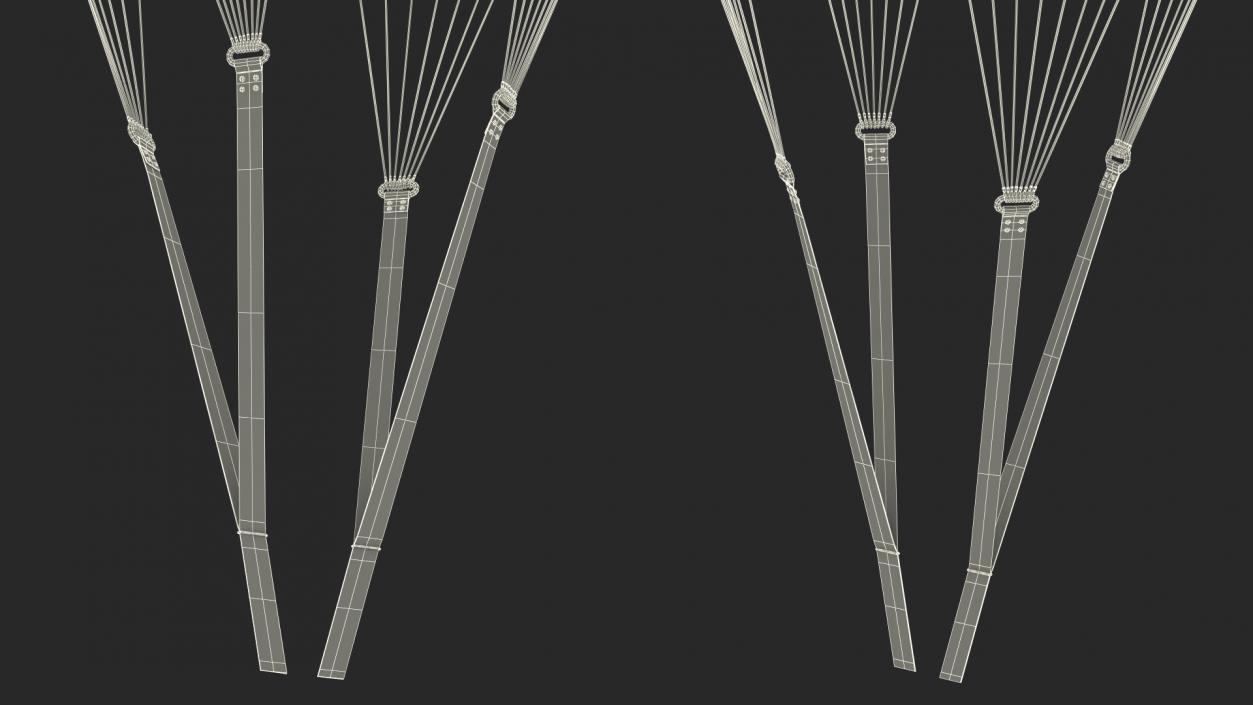 Dome Gray Parachute 3D model