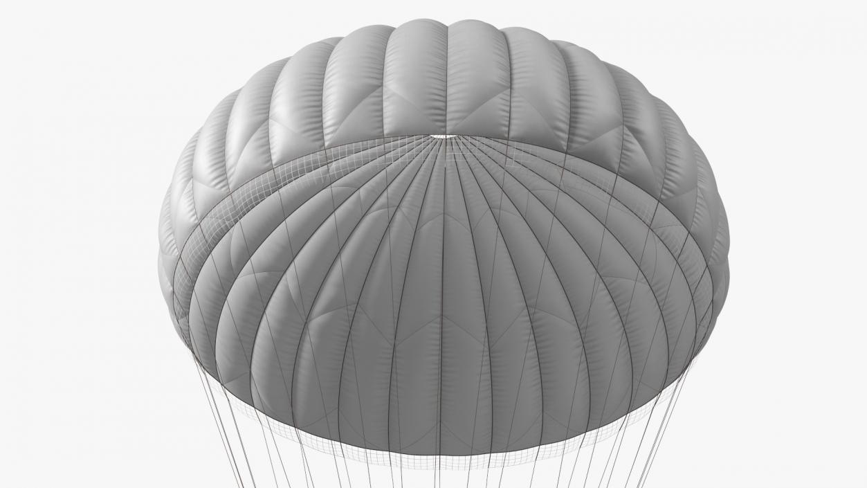 Dome Gray Parachute 3D model