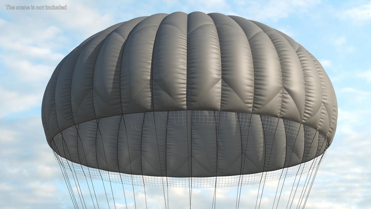 Dome Gray Parachute 3D model