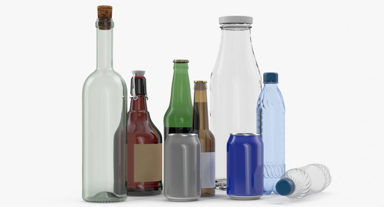 3D model Bottles Collection 4