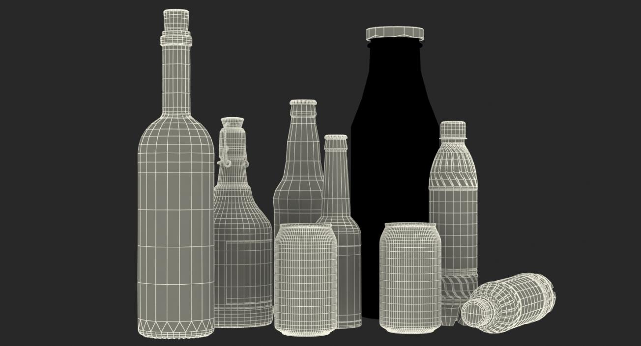 3D model Bottles Collection 4