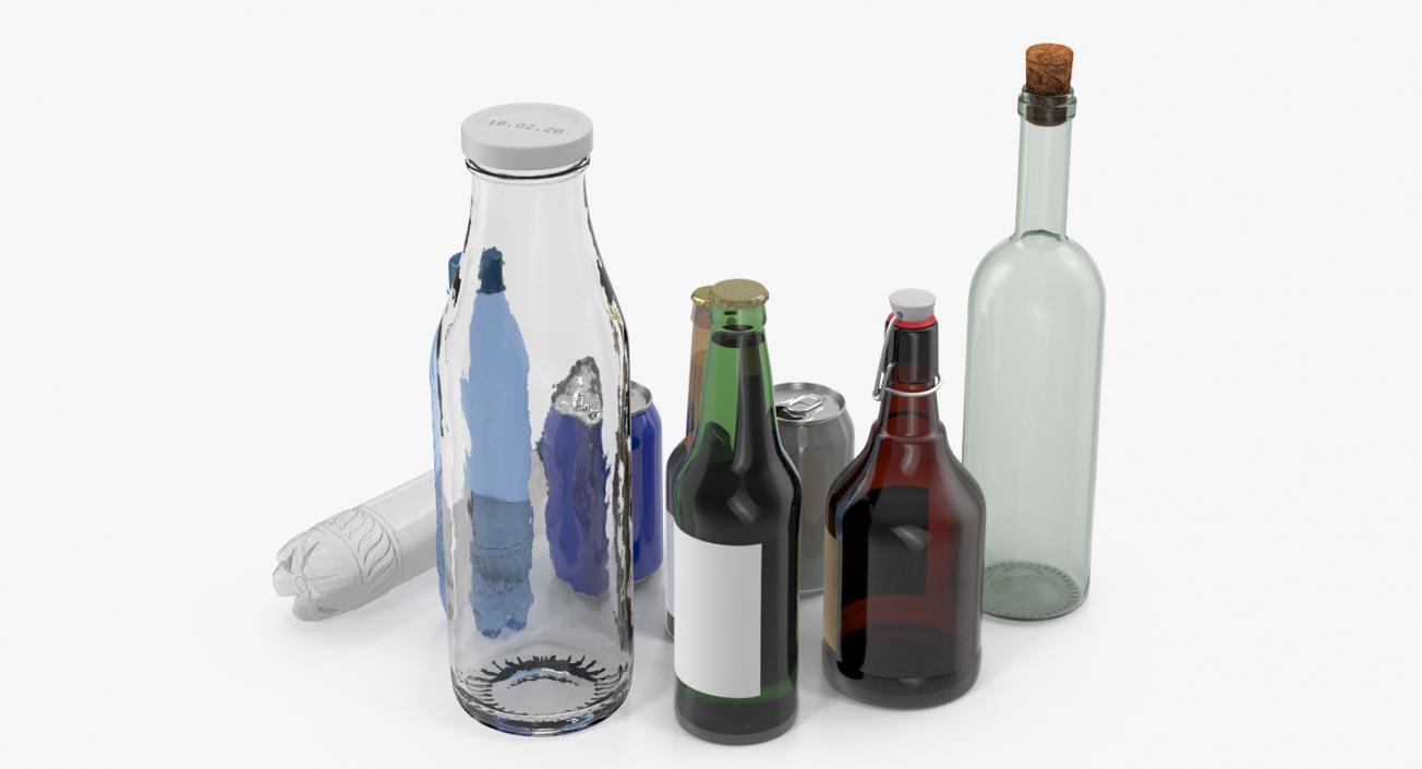 3D model Bottles Collection 4