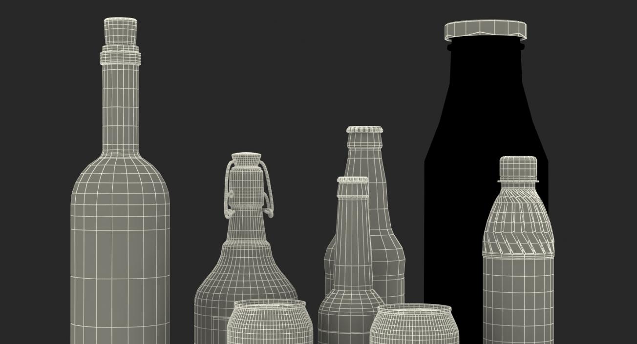 3D model Bottles Collection 4