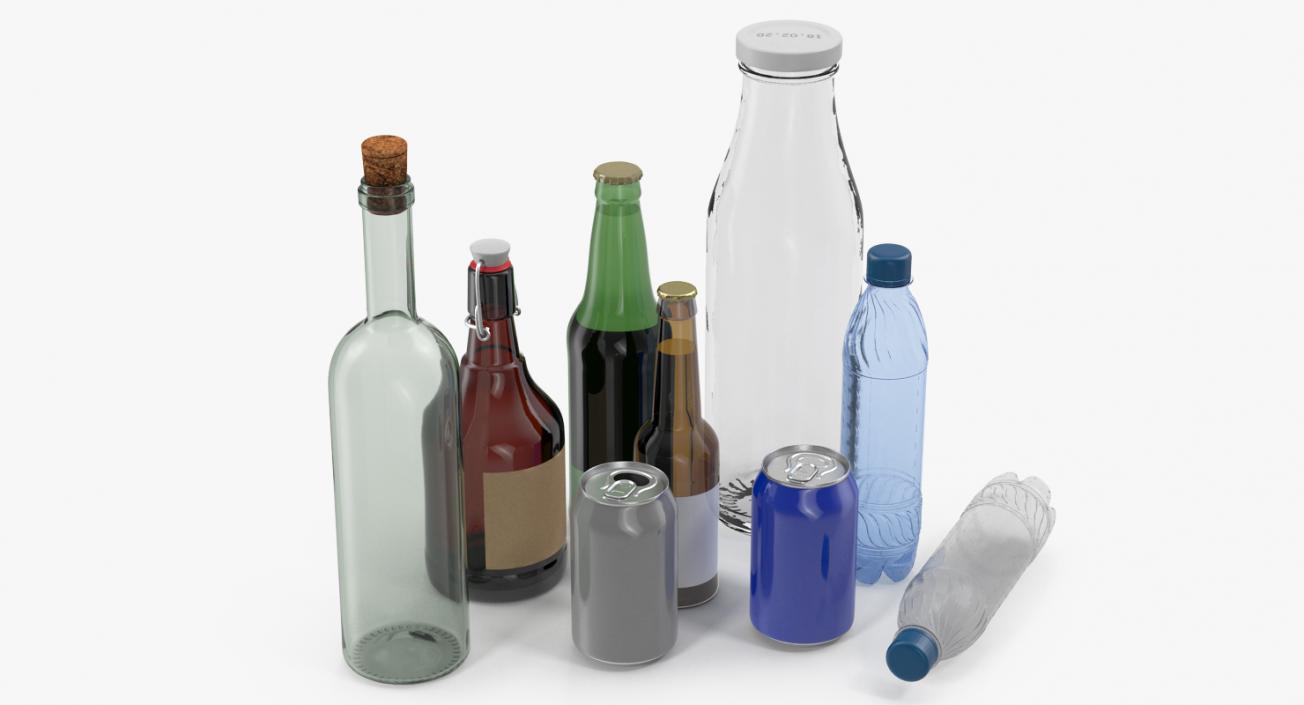 3D model Bottles Collection 4