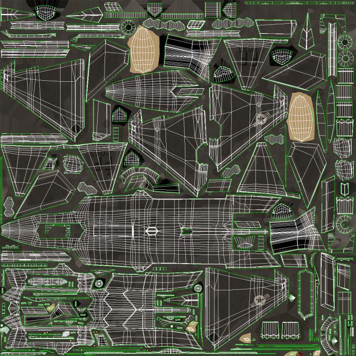 Raptor F 22 Simple Interior 3D