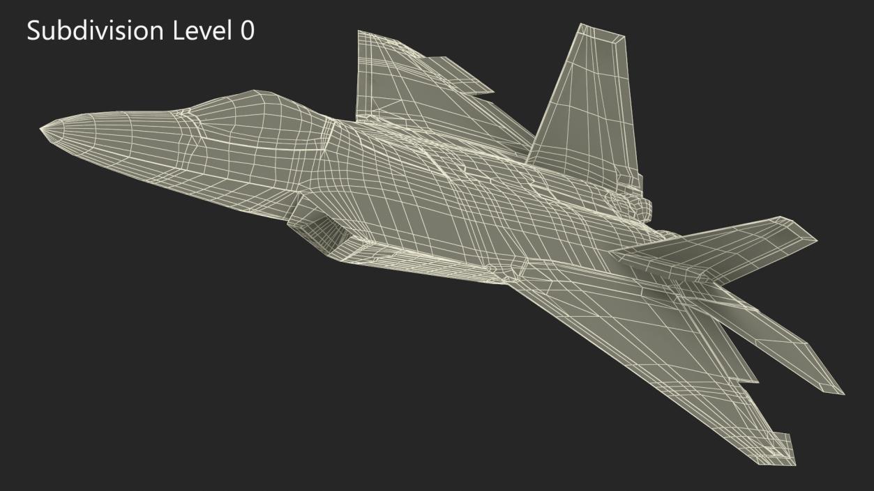 Raptor F 22 Simple Interior 3D