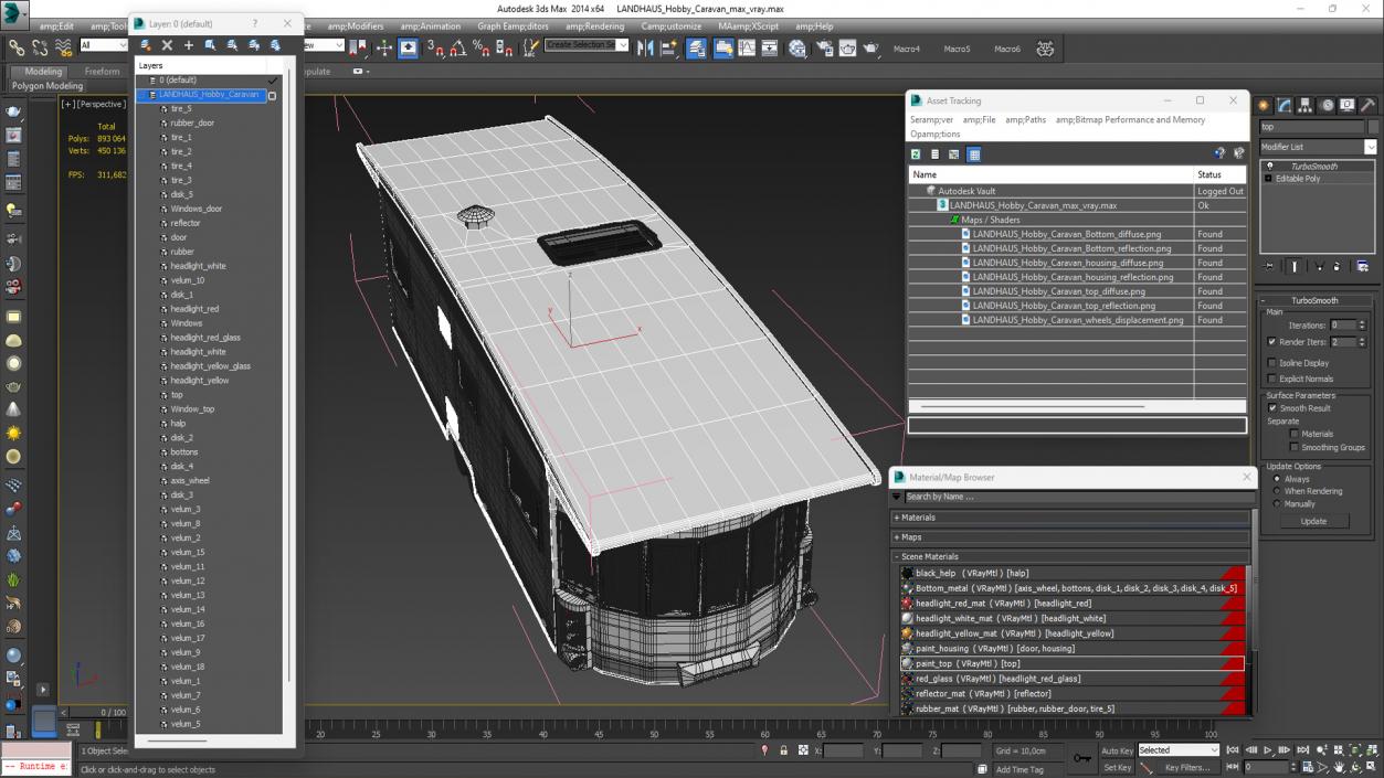 LANDHAUS Hobby Caravan 3D