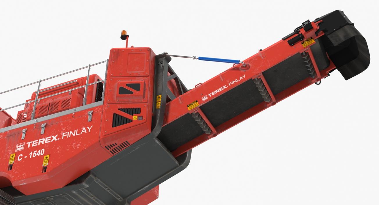 Terex Finlay Hydraulic Cone Crusher Machine Dirty 3D model