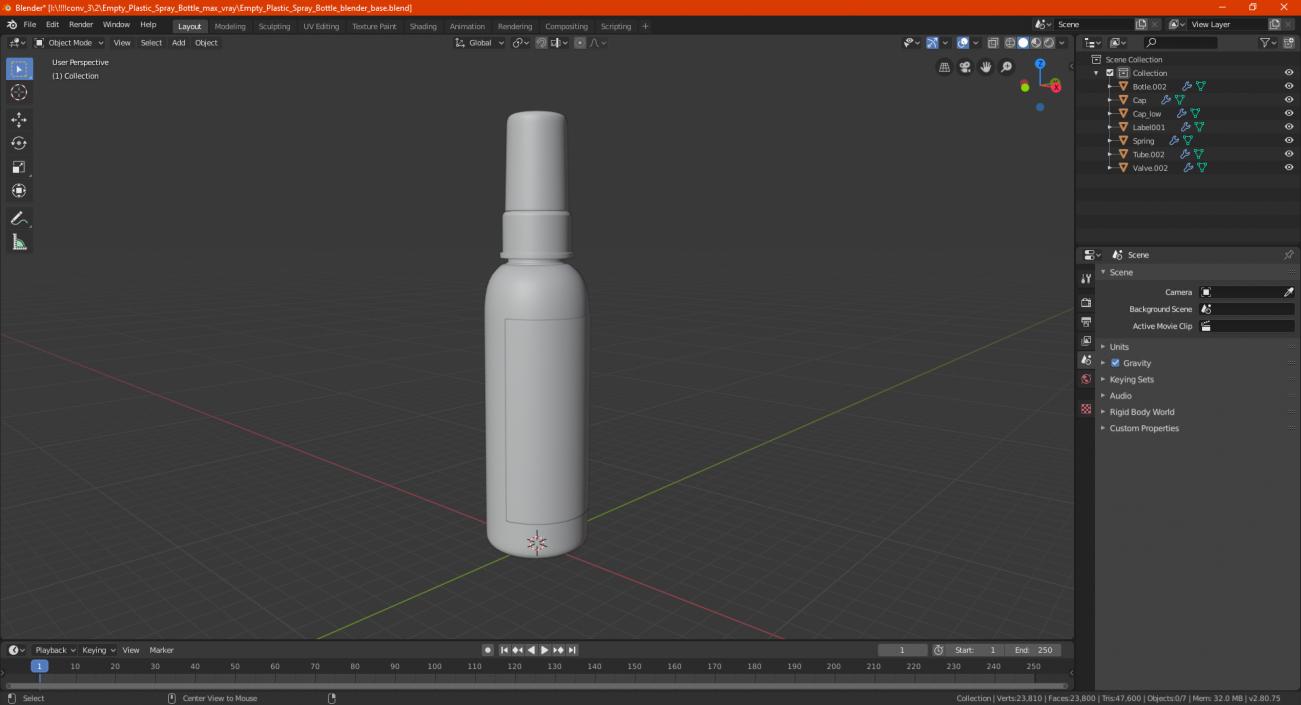 Hand Sanitizer Spray Bottle 3D