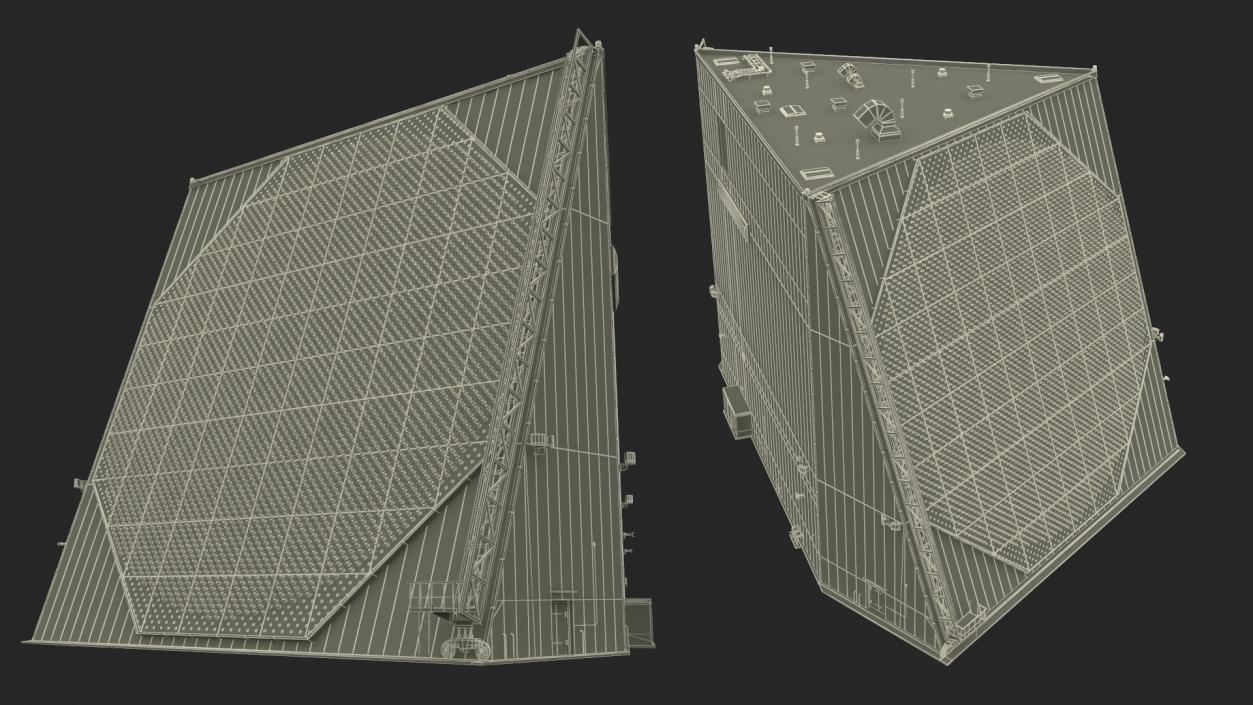 UEWR Early Missile Warning Radar 3D