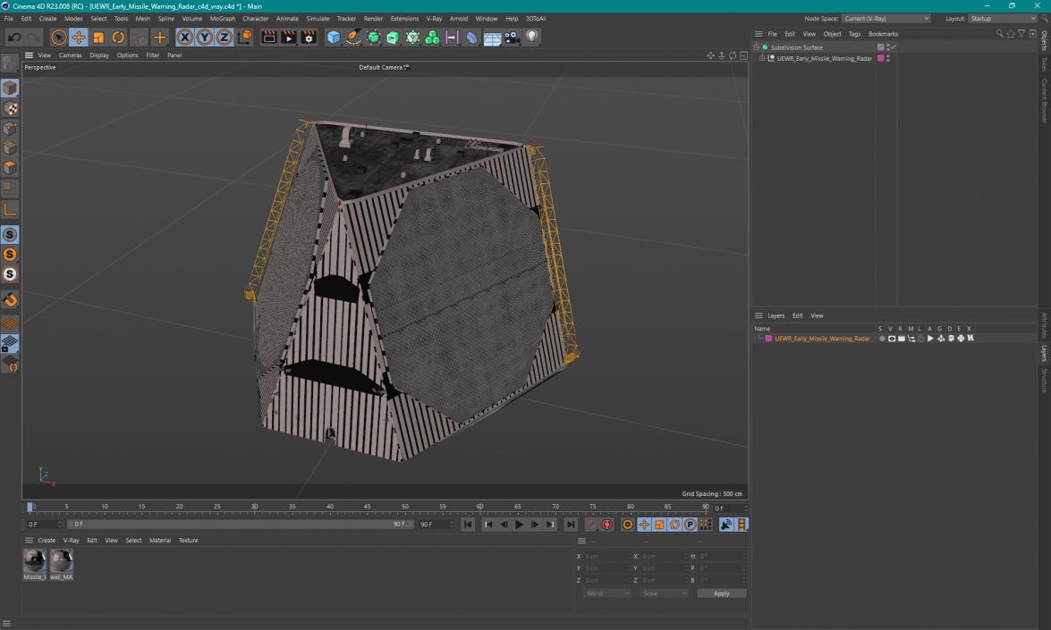 UEWR Early Missile Warning Radar 3D