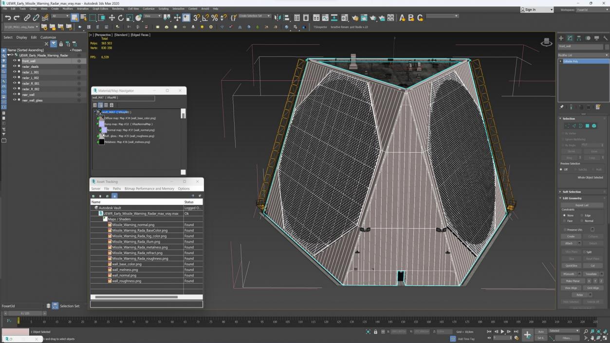 UEWR Early Missile Warning Radar 3D