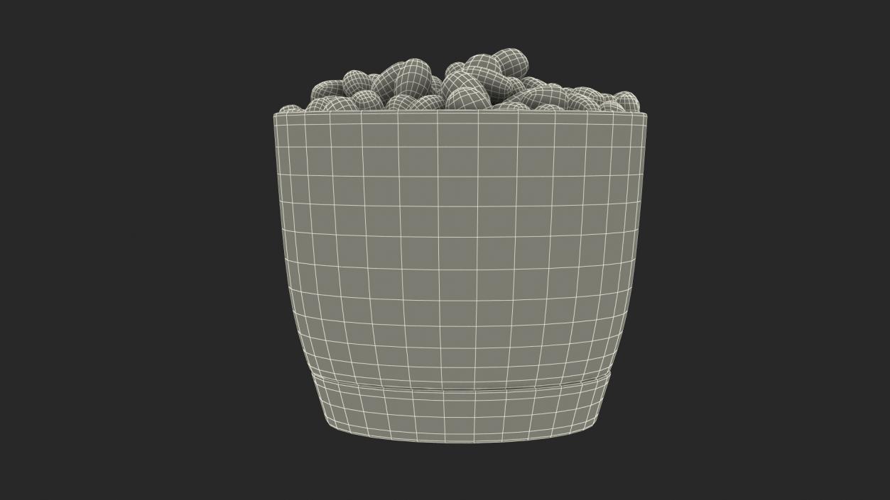 3D model Pot with Stones