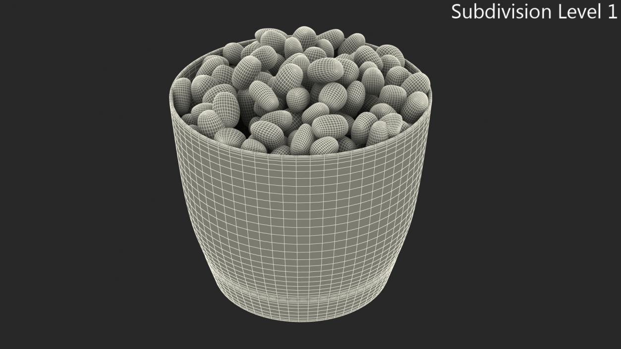 3D model Pot with Stones