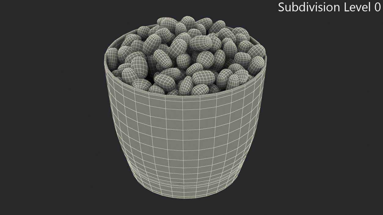 3D model Pot with Stones