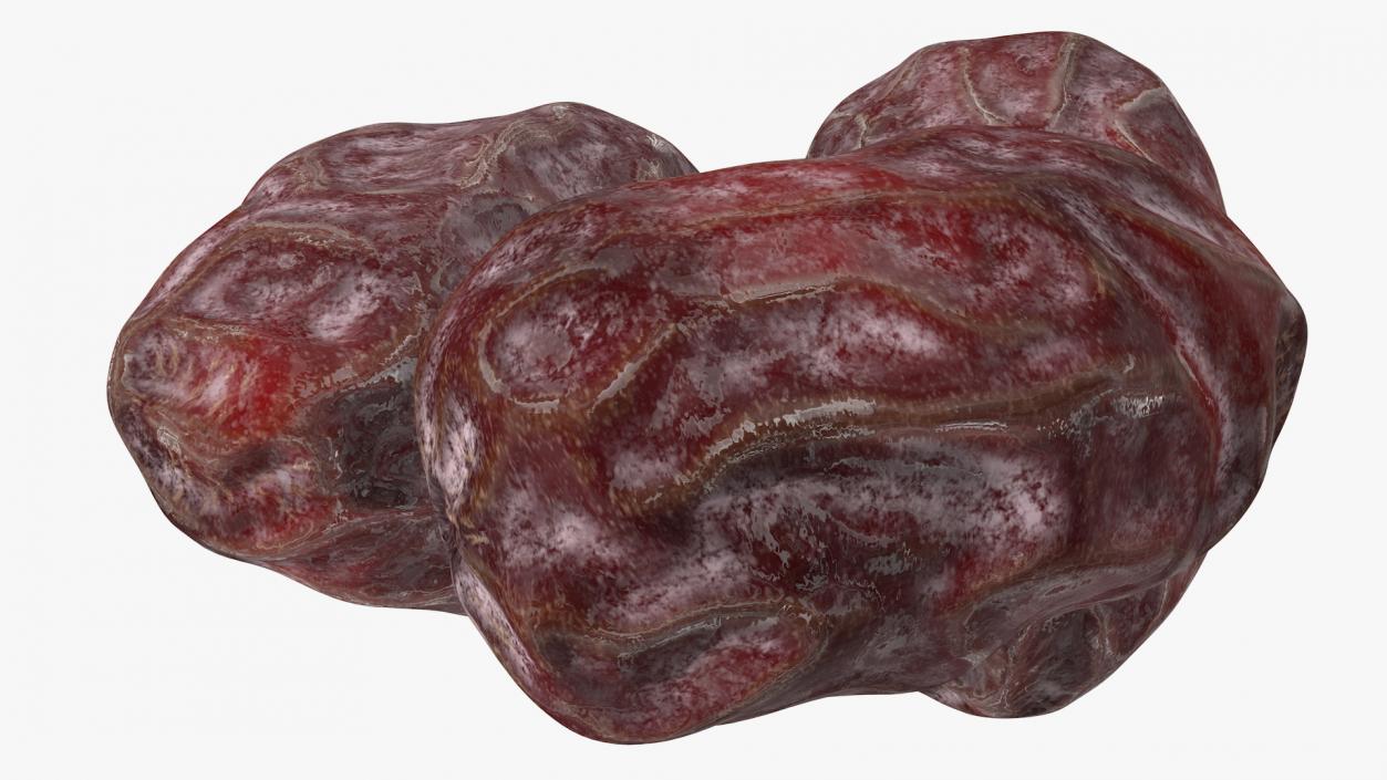 3D Dried Date Fruits Set