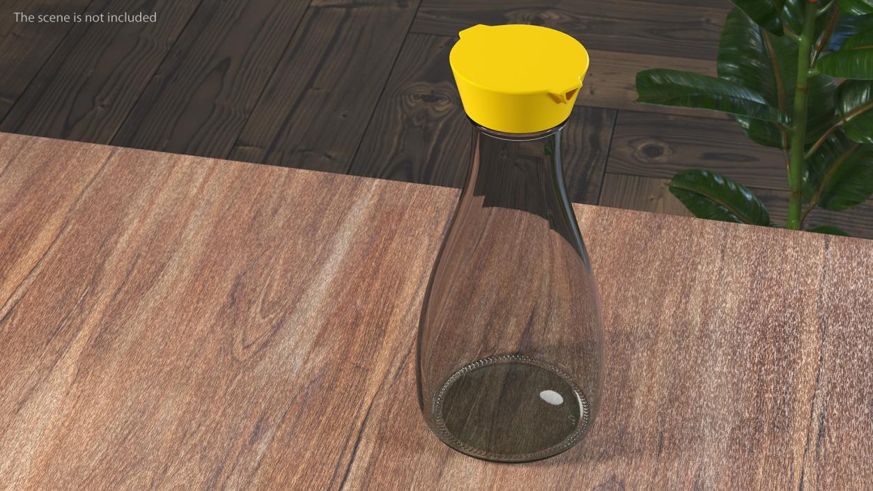 3D Empty Sauce Bottle model