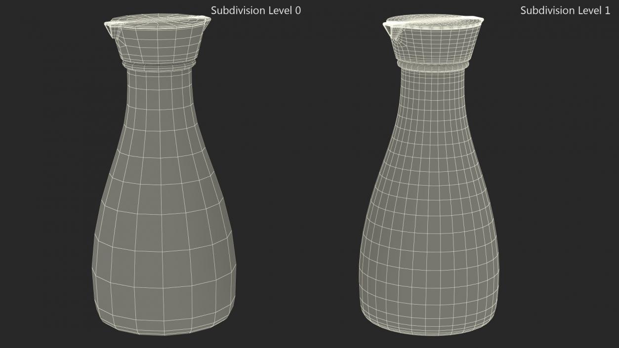 3D Empty Sauce Bottle model