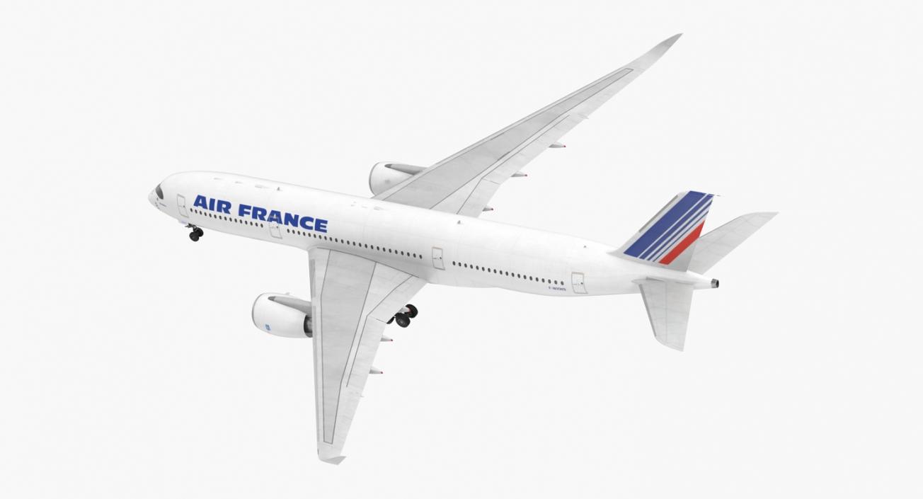 3D Airbus A350-900 Air France