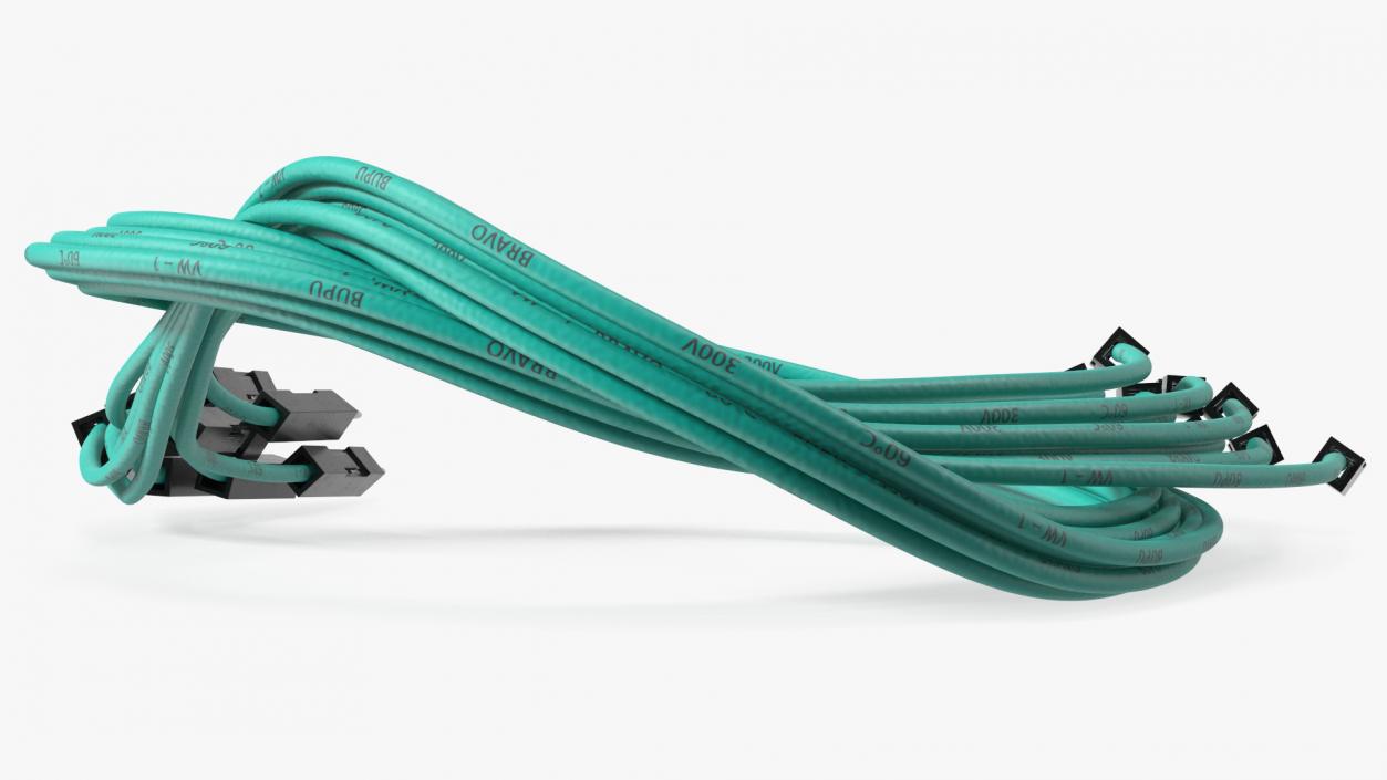 3D Jumper Wires Knotted Green