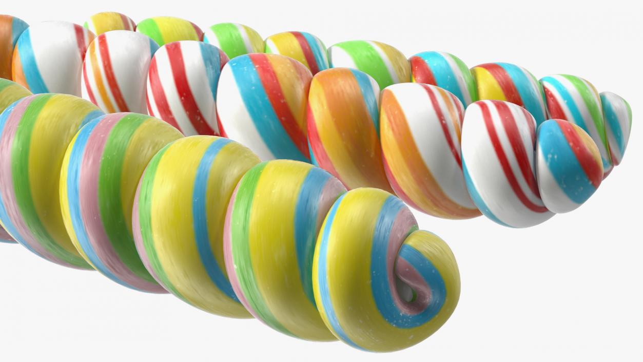 3D Three Mini Twist Lollypop Candy