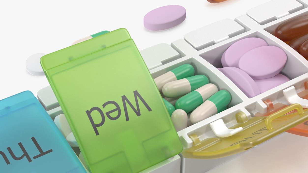 Pills Packs Collection 3 3D model