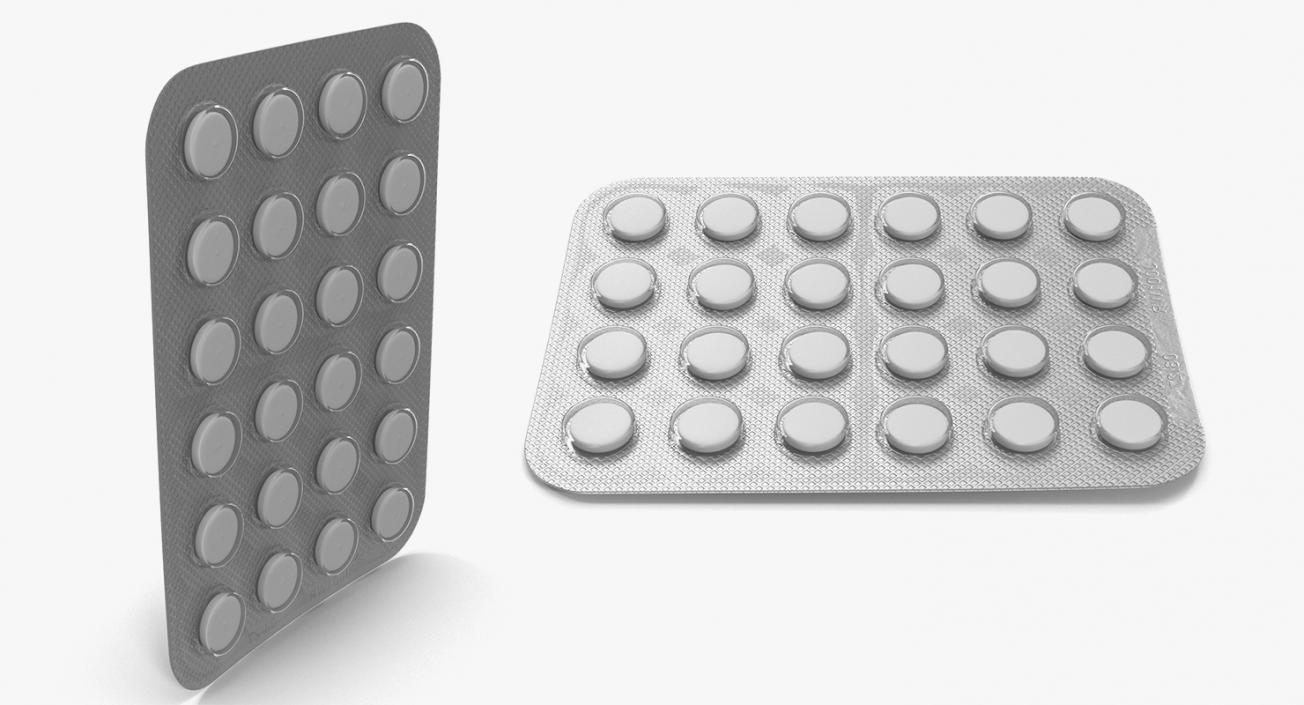 Pills Packs Collection 3 3D model